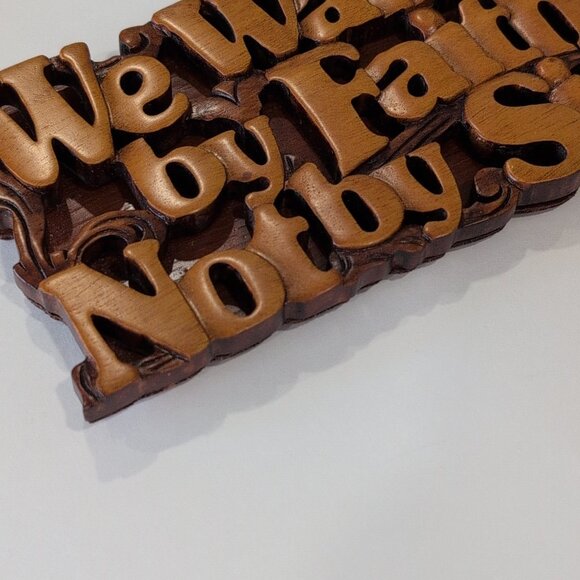 Handmade Walk By Faith Wooden Sign Scroll Saw Art - Picture 2 of 5